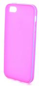 Θήκη Σιλικόνης Ancus για Apple iPhone SE/5/5S Ρόζ με μπλέ περίγραμμα