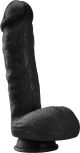 PVC Dildo 19 εκ black
