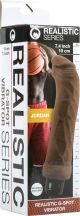 Realistic G-Spot Vibrator Jordan 19 cm (Brown)