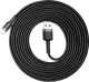 Baseus Cafule Cable Durable Nylon Braided Wire USB / Lightning QC3.0 2A 3M black-gray CALKLF-RG1 