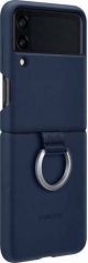 Samsung Silicone Cover with Ring Navy Μπλε (Galaxy Z Flip3 5G)