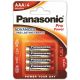 Μπαταρία Αλκαλική Panasonic Alcaline Pro Power LR03PPG/4BP size AAA 1.5V Τεμ, 4