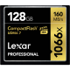 128GB Lexar® Professional 1066x CompactFlash® card, up to 160MB/s read 155MB/s write