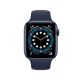 Watch Apple Series 6 GPS 44mm Blue Aluminum Case with Deep Navy Sport Band (M00J3NF/A)