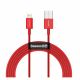 Baseus Lightning Superior Series cable, Fast Charging, Data 2.4A, 2m Red (CALYS-C09) (BASCALYS-C09)