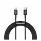 Baseus Superior USB-C to Lightning Cable 20W Μαύρο 2m (CATLYS-C01) (BASCATLYSC01)