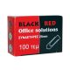 Συνδετήρες Μεταλλικοί BLACK-RED No 2 (Ασημί) (100 Τεμάχια) (BR301002)