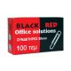 Συνδετήρες BLACK-RED No 5 Κατσαροί (100 Τεμάχια) (BR314515)