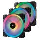 Corsair Case Fan LL120 RGB 120mm Dual Light Loop RGB LED PWM Fan — 3 Fan Pack with Lighting Node PRO (CO-9050072-WW)