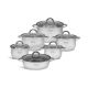 Σετ Μαγειρικών Σκευών από Ανοξείδωτο Ατσάλι 12 τμχ Edenberg (EB-4042) (EDEEB-4042)
