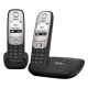 Ασύρματο Τηλέφωνο Gigaset A415A DECT telephone Duo Black (L36852-H2525B101) (GGSL36852-H2525B101)