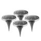 123LED Solar Spiked Spots Mirage Stainless Steel  Warm White (4 pieces) (LDR09040)