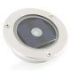 123LED Solar Ground Spot Round Stainless Steel Cold White (LDR09044)