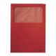 Φάκελος Χάρτινος LEITZ με Παράθυρο 3950 A4 (Κόκκινο) (39500025) (LEI39500025)