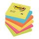 Αυτοκόλλητα Χαρτάκια 3M Post-it 76 x 76 mm Super Sticky Rio (Διάφορα Χρώματα) (90 Φύλλα) (6) (MMM654RIO)