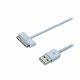 Καλώδιο MediaRange USB 2.0 A plug/Apple dock plug (30-pin) 1.2M White (MRCS136)
