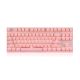 Motospeed GK82 Pink Wireless Mechanical Keyboard Red Switch GR Layout