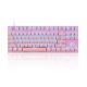 Motospeed CK82/K82 Pink Wired Mechanical Keyboard RGB Blue Switch GR Layout