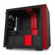 NZXT H210 CAM-powered Premium Mini-ITX Case Matte Black-Red (CA-H210B-BR) (NZXTCA-H210B-BR)