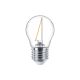 Philips E27 LED Warm White Filament Ball Bulb 1.4W (15W) (LPH02354) (PHILPH02354)