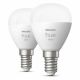 Philips Hue Ball lamp E14 White 470 lumens 5.7W 2 pieces (LPH02724) (PHILPH02724)