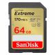 SanDisk Extreme PLUS  Flash Memory Card 64 GB SDXC UHS-I (SDSDXW2-064G-GNCIN) (SANSDSDXW2-064G-GNCIN)