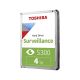 Toshiba S300 - Surveillance Hard Drive 3.5'' 4TB (CMR) (HDWT140UZSVA) (TOSHDWT140UZSVA)