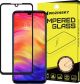 Wozinsky for Xiaomi Redmi 7 Tempered Glass Full Glue Super Tough Screen Protector Full Coveraged with Frame Case Friendly black