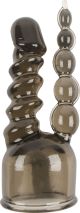 Wand Attachment - Double Head of Dargon - 5cm Dia. (Black)