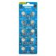 Buttoncell Vinnic L921F AG6 LR69 Τεμ. 10 με Διάτρητη Συσκευασία