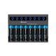 Φορτιστής Μπαταριών EiZfan Air M8  Intelligent Li-ion 3.7V 21700 20700 18650 8 Θέσεων και Φορτιστής Αυτοκινήτου