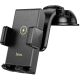 Βάση Στήριξης Αεραγωγού Αυτοκινήτου Hoco HW22 Precious με Wireless Fast Charger έως 15W USB Μαύρη 4.5
