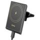 Βάση Στήριξης Αυτοκινήτου Hoco HW19 Precious με Magnetic Wireless Fast Charger έως 15W USB Μαύρη 4.5