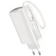 Power Bank Hoco Hoco J148 Handy 5000mAh PD20W QC3.0A Φορτιστής με 1xUSB-C και Καλώδιο Type-C Λευκό