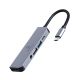Gembird USB-C Docking Station με HDMI 4K PD Γκρι (A-CM-COMBO5-02) (GEMA-CM-COMBO5-02)