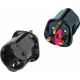 BRENNENSTUHL Travel Adapter for UK Sockets with German Schuko Input 13A Black (1508533) (BNN1508533)