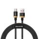 Baseus Purple Gold Red USB / USB-C Cable with Nylon Braid SuperCharge 40W Quick Charge 3.0 QC3.0 1M black (CATZH-AV1)