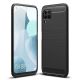 Carbon Case Flexible Cover TPU Case for Huawei P40 Lite / Nova 7i / Nova 6 SE black 