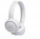 JBL Tune 500, OnEar Universal Headphones 1-button Mic/Rem (White)