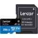 256GB Lexar® High-Performance 633x microSDXC™ UHS-I, up to 100MB/s read 45MB/s write C10 A1 V30 U3