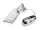 LONG LOVER VIBRO BULLET. TRANSPARENT CABLE. SILVER. 10CM