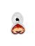 Heart shape Anal Plug small silver - gold