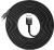 Baseus Cafule Cable Durable Nylon Braided Wire USB / Lightning QC3.0 2A 3M black-gray CALKLF-RG1 