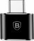 Baseus Converter USB to USB Type-C Adapter Connector OTG black CATOTG-01 