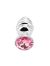 Thread Anal Plug small silver - pink