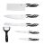 Σετ Μαχαίρια από Ανοξείδωτο Ατσάλι 6 τμχ Χρώματος Λευκό Cecotec Swiss Chef (CEC-01023) (CEC01023)