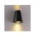 123LED GU10 Up and Down Los Angeles Black Wall Lamp (LDR05029)