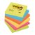 Αυτοκόλλητα Χαρτάκια 3M Post-it 76 x 76 mm Super Sticky Rio (Διάφορα Χρώματα) (90 Φύλλα) (6) (MMM654RIO)