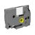MediaRange Plastic Tape Cassette For Label Printers Using Brother TZ-135/TZe-135 12mm 8m Laminated White On Clear (MRBTZ135)