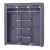 Φορητή Υφασμάτινη Ντουλάπα με Μεταλλικό Σκελετό Χρώματος Γκρι 150 x 45 x 175 cm Songmics (RYG12G) (SNGRYG12G)